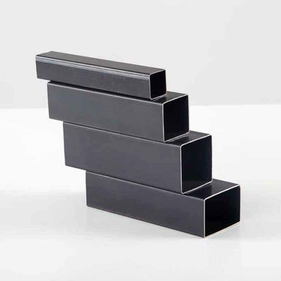 Tubo de carbono estándar ASTM 4x4 negro MS tubo cuadrado de acero de 1,5 mm de espesor para materiales de construcción