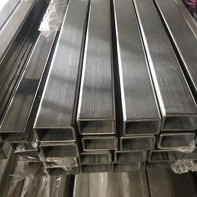 Tubo de acero inoxidable de sección cuadrada de 6 mm 2 mm con la superficie requerida por los clientes