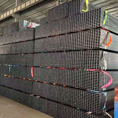 Tubo de acero de acero inoxidable de pared fina cuadrado no engrasado y galvanizado 10 x 20 20 x 30 mm tubo de acero tubular hueco rectangular