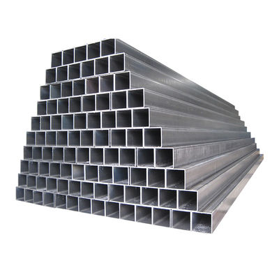 BS EN GB AiSi ASTM A50 1*1 pulgadas 40x60 GI Tubo de acero cuadrado 20x20x2 100x100 Tubo de acero al carbono cuadrado No engrasado