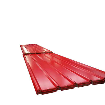 Color personalizado Color Ral 1 mm 2 mm 4 x 8 pies Hojas de techo de acero ondulado galvanizado para materiales de construcción metálicos