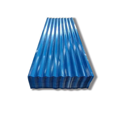Color personalizado Color Ral 1 mm 2 mm 4 x 8 pies Hojas de techo de acero ondulado galvanizado para materiales de construcción metálicos