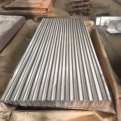 Plata de techo de acero corrugado galvanizado revestido de zinc revestido de techo para la construcción de metal Zic 30-150g Z10-Z29 Revestimiento