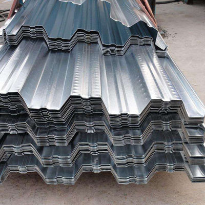 Plata de techo de acero corrugado galvanizado revestido de zinc revestido de techo para la construcción de metal Zic 30-150g Z10-Z29 Revestimiento