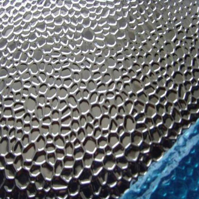 Hoja de acero inoxidable espesor 0.1-200mm de cáscara de naranja patrón SUS 304 de buen grado bobinas en relieve hojas de aislamiento