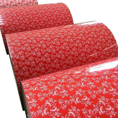 Certificado ISO9001 Zhongyu Flower PPGI Prime Coils Hojas de techo con acero galvanizado prepintado en todo el color RAL