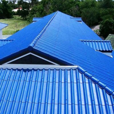 Materiales de construcción de acero Zhongyu PPGI corrugado galvanizado hierro zinc paneles de cubierta de metal con estructura de techo especial