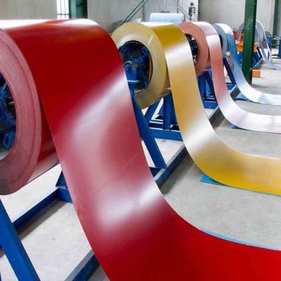 Certificado CE PPGI bobina de acero prepintada bobina de acero RAL de acero recubierto de color para láminas de techo