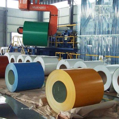 Técnica laminado en frío pre-pintado Ppgi Z100 bobina de acero recubierta de color para materiales de construcción PE SMP HDP PVDF