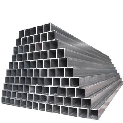 No aleación ASTM A50 1 * 1 pulgada 40x60 GI Tubo de acero cuadrado 20x20x2 100x100 Tubo de acero al carbono cuadrado con certificado ISO9001