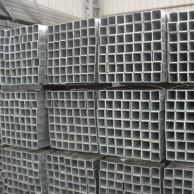 No aleación ASTM A50 1 * 1 pulgada 40x60 GI Tubo de acero cuadrado 20x20x2 100x100 Tubo de acero al carbono cuadrado con certificado ISO9001