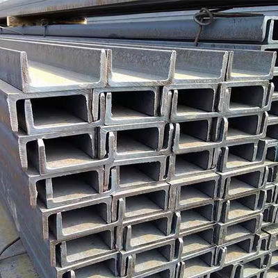 Q235/Q345/SS400/ST37-2/ST52 Canal U de acero perforado de 6 m de longitud personalizado con dimensiones