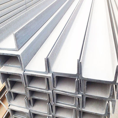Canales de perfil U C de acero inoxidable laminados en caliente ASTM 304 316L con facturación de peso real y grosor de 4,5 a 14,5 mm