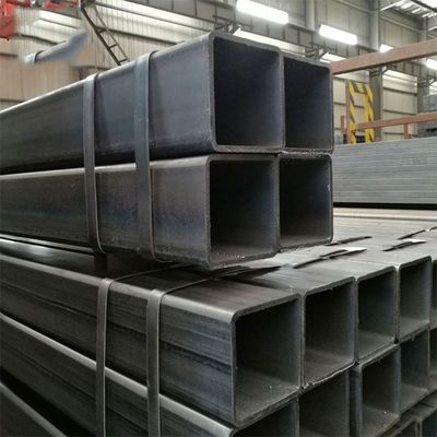 Tubo de carbono 80 x 80 con agujeros tubo de carbono hueco laminado en caliente 65x65 10 x 10 tubo rectangular tubo cuadrado de acero carbono