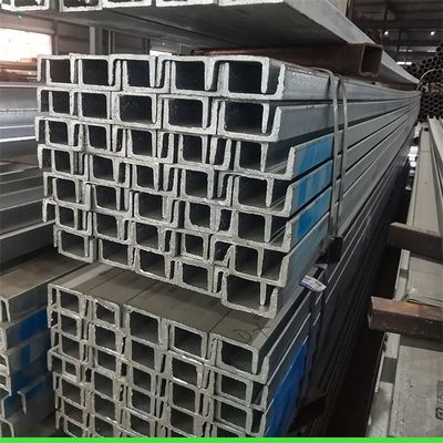 Construcciones de construcción de aleación de carbono laminado en frío U canal de acero vigas de 10 pies con aplicación