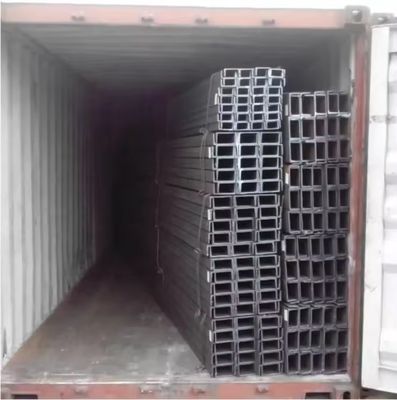 U canal laminado en caliente peso ligero C secciones de canal de acero con longitud según los requisitos del cliente