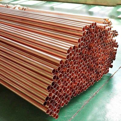 Tubos de cobre sin aleación para soluciones de enfriamiento sin costuras en diversas industrias espesor de pared 0,1 mm 50 mm