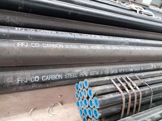 Tubo de acero sin costura laminado en caliente de acero al carbono sch 80 Punta de tubería redonda API 5l ASTM A53 A106 Tubo de acero de hierro para estructuras de construcción