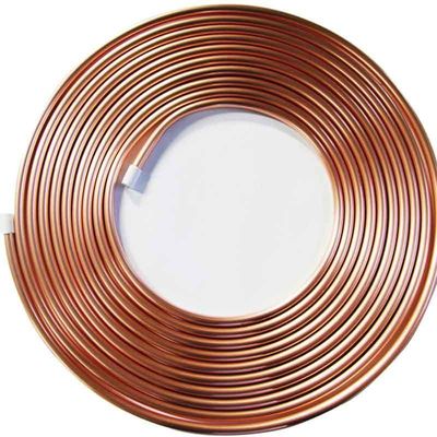 Tubo de acero de conducción hidráulica sin costura de cobre níquel sin aleación 3/8&quot; 1/2&quot; B75 para el transporte de fluidos en material de cobre