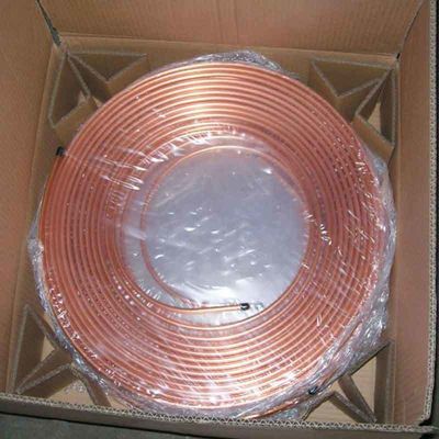 Tubo de acero de conducción hidráulica sin costura de cobre níquel sin aleación 3/8&quot; 1/2&quot; B75 para el transporte de fluidos en material de cobre