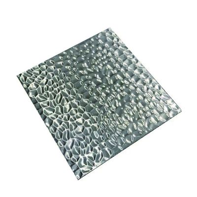 410 Espejo Oro Efecto de agua Hoja de acero inoxidable para procesamiento de ondas de agua decorativas