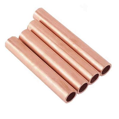 Tubo de cobre sin costura 0.1mm 50mm espesor 10 pies de longitud para soldadura de cobre- Fos aleación de cobre de brasado Cu Min 99,9%