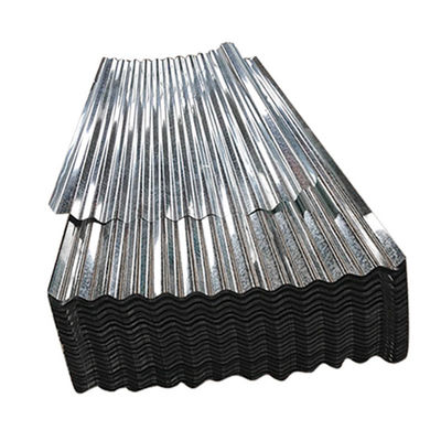 ± 1% Tolerancia Q235B Hoja corrugada de acero galvanizado de carbono para techos de edificios estructurales