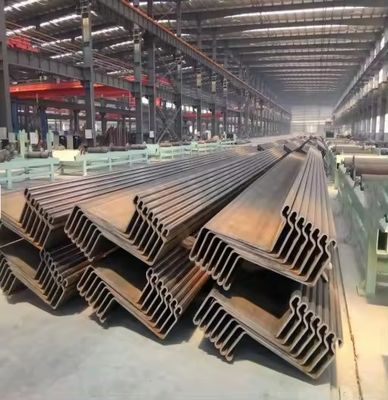 laminado en caliente laminado en frío Z tipo de acero al carbono de chapa pila de pared tipo 4 y hacer piezas metálicas para el original