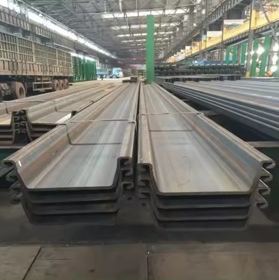 laminado en caliente laminado en frío Z tipo de acero al carbono de chapa pila de pared tipo 4 y hacer piezas metálicas para el original