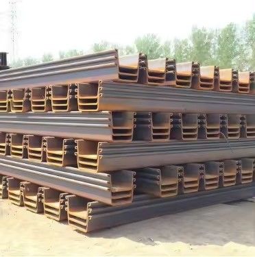 Pared de retención de agua laminada en caliente galvanizada A660 Pilas de chapa de acero al carbono Conector tipo Z para construcción de chapa plana