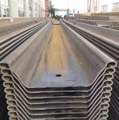 Pared de retención de agua laminada en caliente galvanizada A660 Pilas de chapa de acero al carbono Conector tipo Z para construcción de chapa plana
