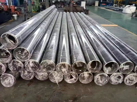 Materiales duraderos de forma redonda industrial Gr5 tubo de escape de titanio sin costuras de tubo hidráulico para equipos de tratamiento térmico de gas