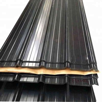 Ancho 700-2000MM Full Hard 18 Gauge Color Coated PPGI PPGL Hoja de acero para techo corrugado Zhongyu