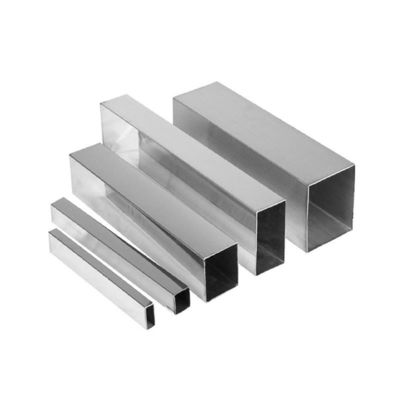 Tubo de tubería cuadrada de ingeniería de precisión Tubos de acero inoxidable Cuadrado 20x20 304 Acero sin costuras para estantería de pared