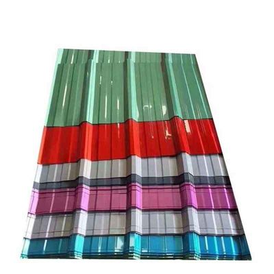 Grado de zinc Zhongyu Prepintado de aluminio con recubrimiento de color Gi Ibr hierro Acero corrugado de cubierta con espesor 0,12-4