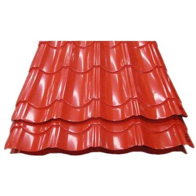 Construcción Galvanizado Revestido Zhongyu cubierta corrugada de la hoja de techo personalizado PPGI/PPGL cubierta de azulejos de color azulejos de techo de acero