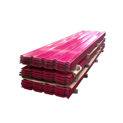 Construcción Galvanizado Revestido Zhongyu cubierta corrugada de la hoja de techo personalizado PPGI/PPGL cubierta de azulejos de color azulejos de techo de acero