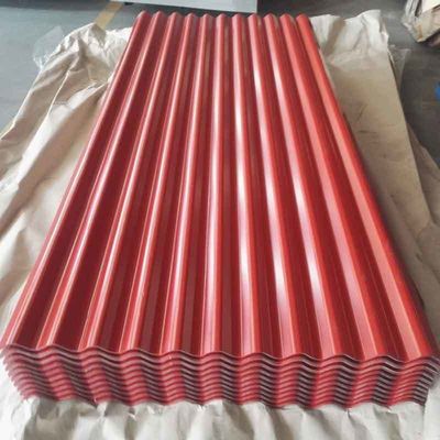 AZ61-AZ90 Protección segura y duradera PPGI Presentación de chapa de acero corrugado galvanizado prepintado para 901-1000mm Ancho Zinc Roofing