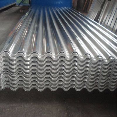 Decoiling 0.4mm 24 Gauge Galvanizado 4ft x 16ft 35 Hojas de hierro de chapa Hojas de acero corrugado Tejas de acero agitar Techo paneles metálicos