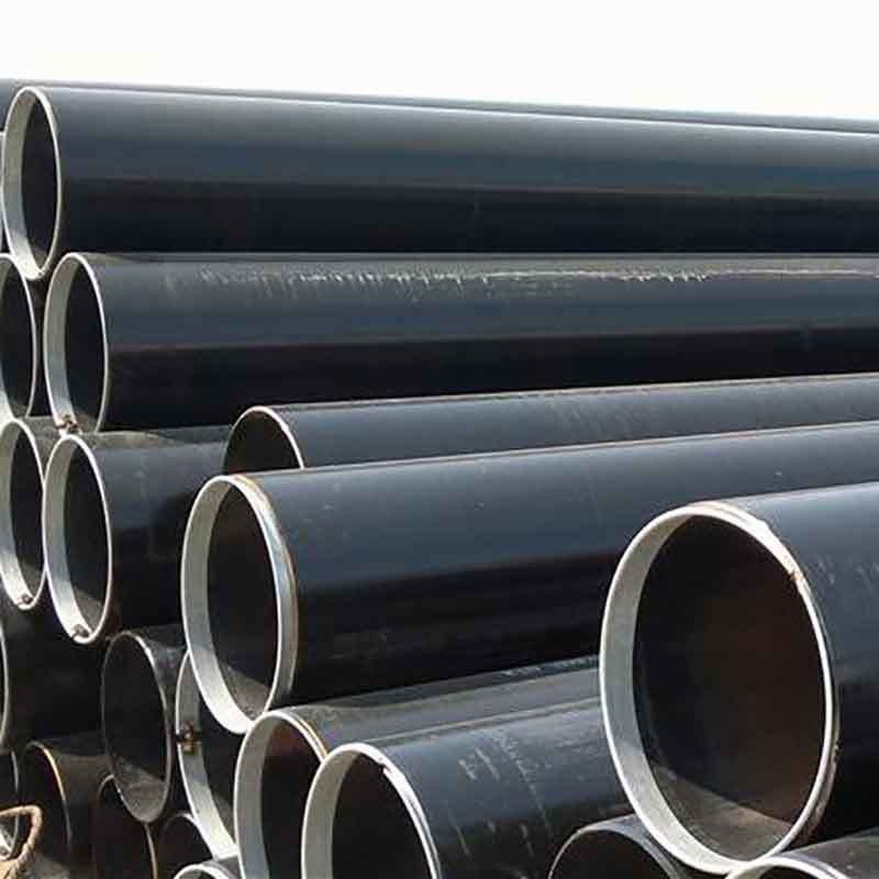 ERW Acero de carbono Tubo sin costura soldado negro ASTM A53 JIS/BIS Certificado Aplicación de estructura laminada en caliente en 6m 12m de longitud