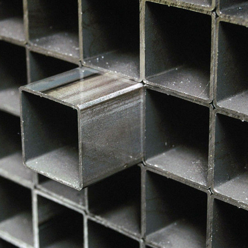 Facturación por peso teórico ERW 65x65 10 x 10 tubo cuadrado de acero al carbono tubo rectangular 80 x 80 con agujeros