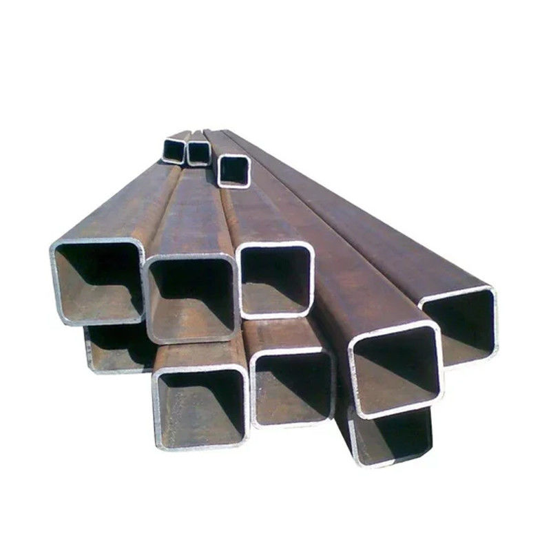BS EN GB AiSi ASTM A50 1*1 pulgadas 40x60 GI Tubo de acero cuadrado 20x20x2 100x100 Tubo de acero al carbono cuadrado No engrasado