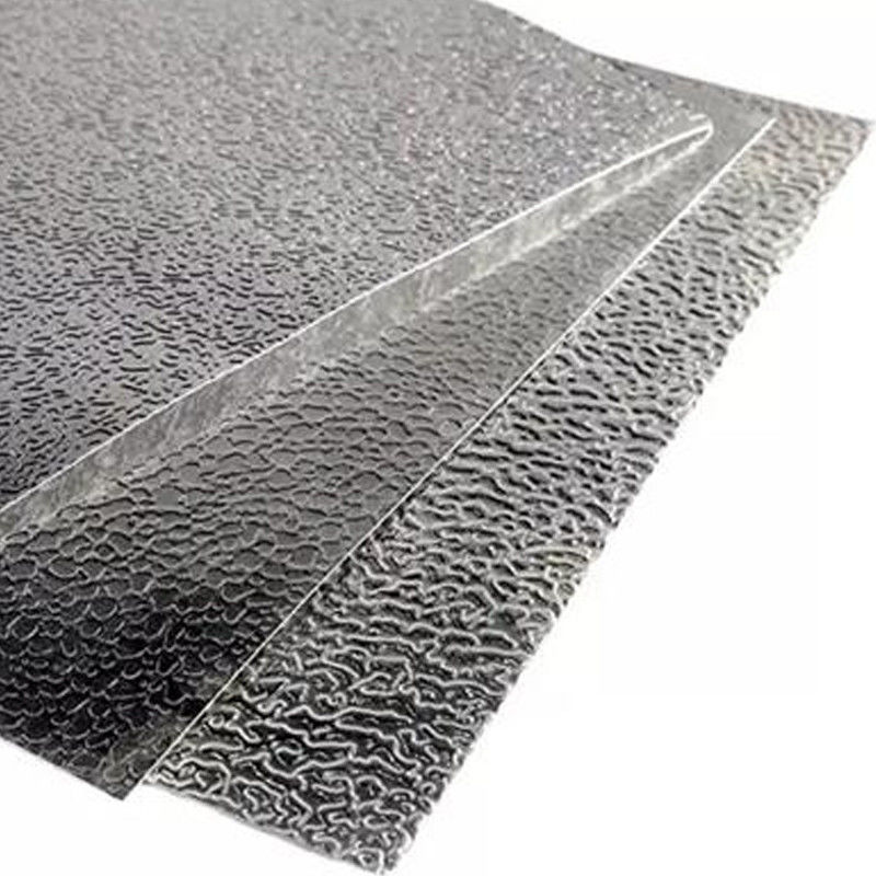 Hoja de acero inoxidable espesor 0.1-200mm de cáscara de naranja patrón SUS 304 de buen grado bobinas en relieve hojas de aislamiento
