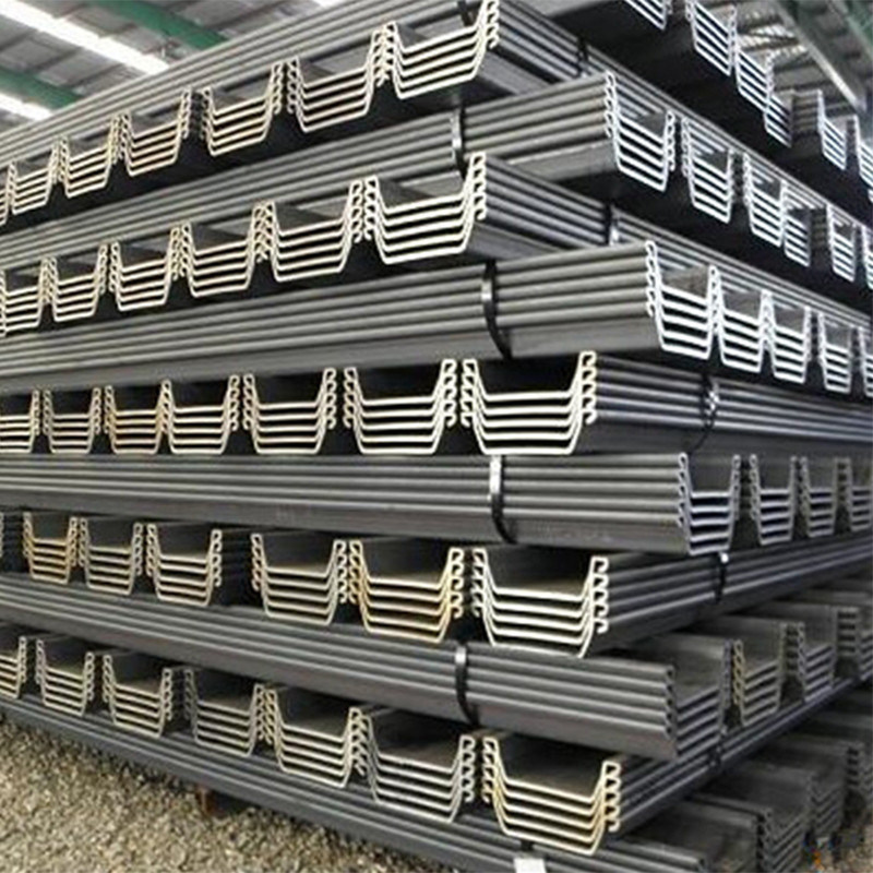 Grado de aleación Q235/Q235B/Q345/Q345B/Q195/St37/St42/St37-2/St35.4/St52.4/St35 Pilas de chapa de acero laminada en frío tipo U Z con lista