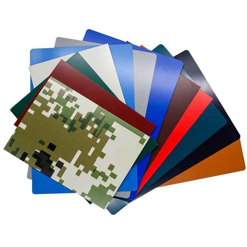 Custom PPGI de acero de bobina de los clientes Muestras de color RAL 0,1-3 mm en caliente sumergido galvanizado de color recubierto de placa Zhongyu acero