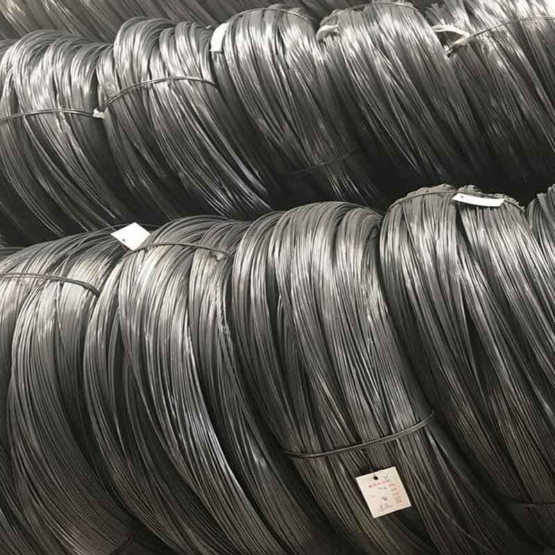 Zhongyu 82b alambre de acero de resorte de alto carbono Diámetro personalizado malla de gabión tejida fosfatada dibujada alambre galvanizado de bajo carbono