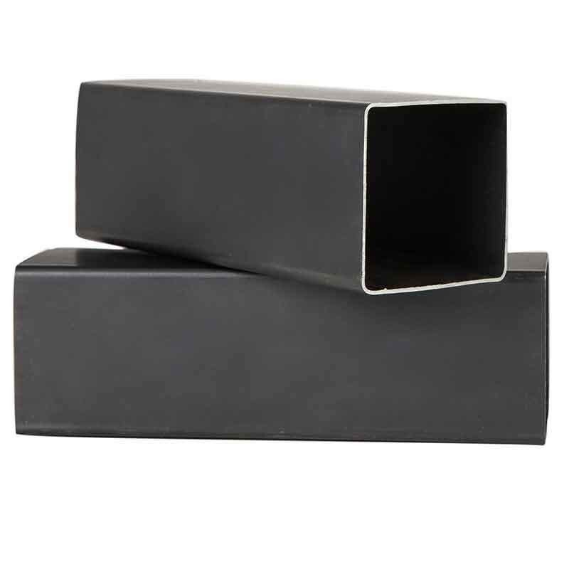 Topo cuadrado de acero al carbono 65x65 10 x 10 tubo rectangular 80 x 80 con agujeros