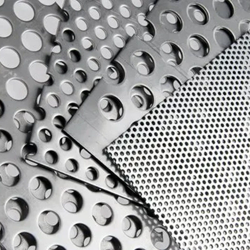 Lámina de acero inoxidable de longitud personalizada perforada perforada de metal perforada