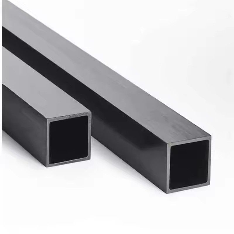 Forma de sección cuadrada 30x30x3 mm 23 mm longitud 6m S355 tubo de hierro negro soldado tubo cuadrado de acero carbono