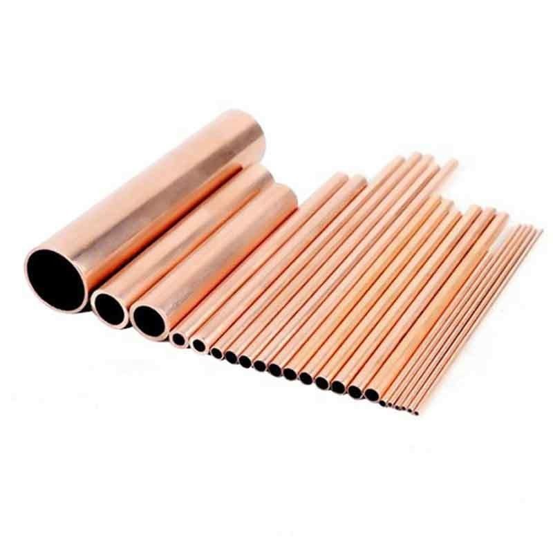 Tubo de cobre sin costura 0.1mm 50mm espesor 10 pies de longitud para soldadura de cobre- Fos aleación de cobre de brasado Cu Min 99,9%